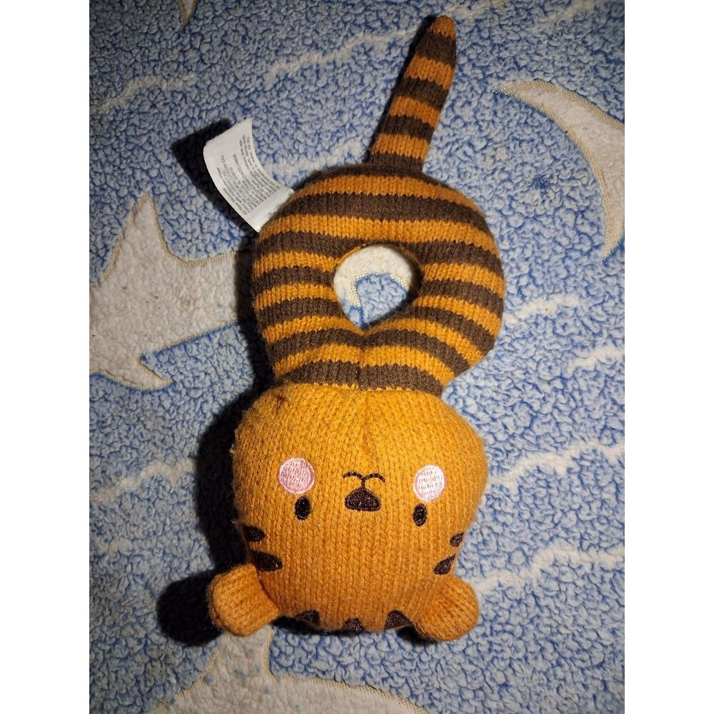 Moon and Stars Tiger Jungle Animal Plush Baby Infant Rattle
